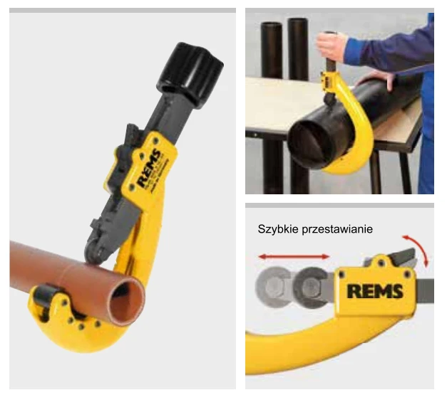 Plastikinių vamzdžių pjaustyklė REMS RAS P 10-63
