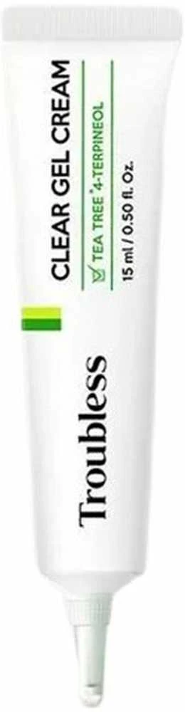 Ren Troubless Skaidrus gelinis kremas nuo odos netobulumų, 15 ml