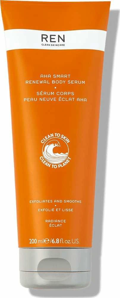 Ren Clean Skincare REN Clean Veido priežiūrai švytėjimo suteikiantis AHA Smart Renewal Losjonas kūnui moterims, 200 ml