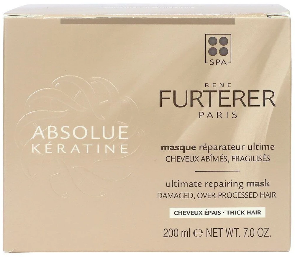 René Furterer Absolue Kératine atkuriamoji kaukė storiems plaukams 200 ml