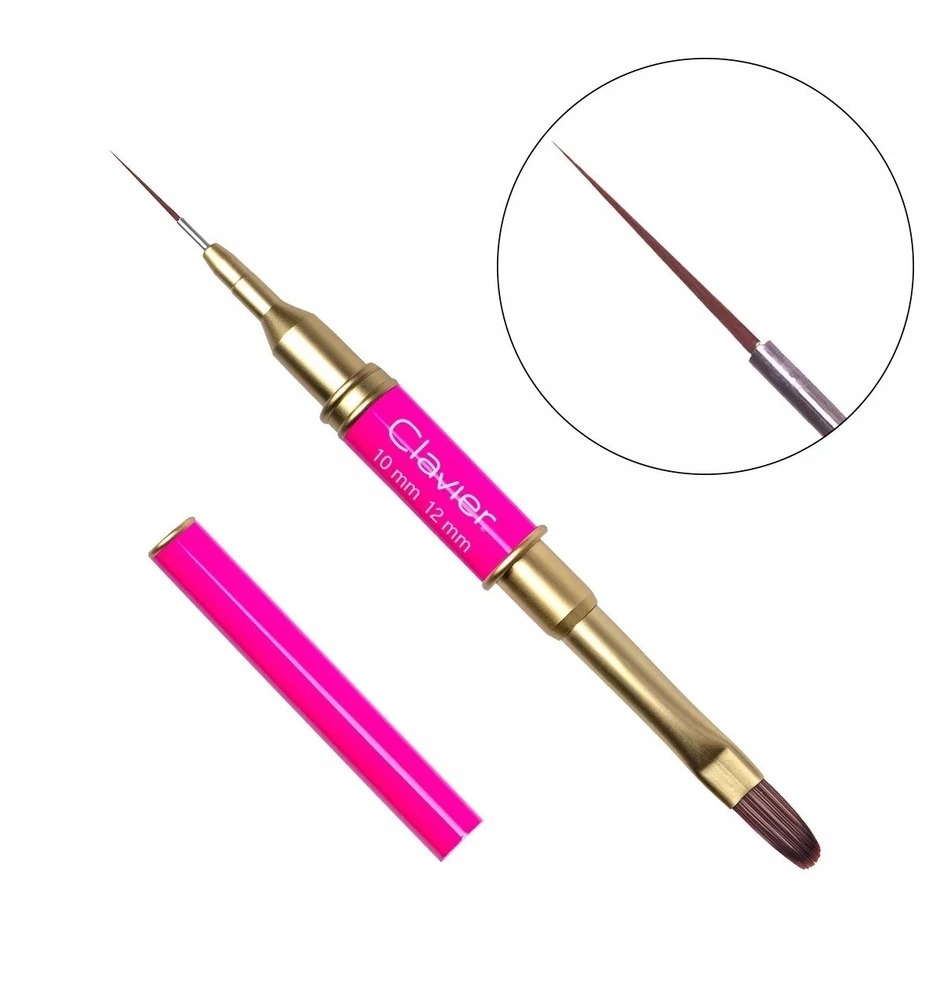 Reney Cosmetics Clavier Dvipusis teptukas dekoracijoms ir geliui Magenta 10mm ir 12mm #12