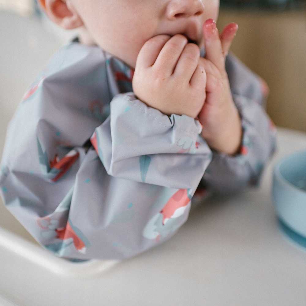 Baby Ono Babyono prijuostėlė su rankovėmis lapė 1477/03