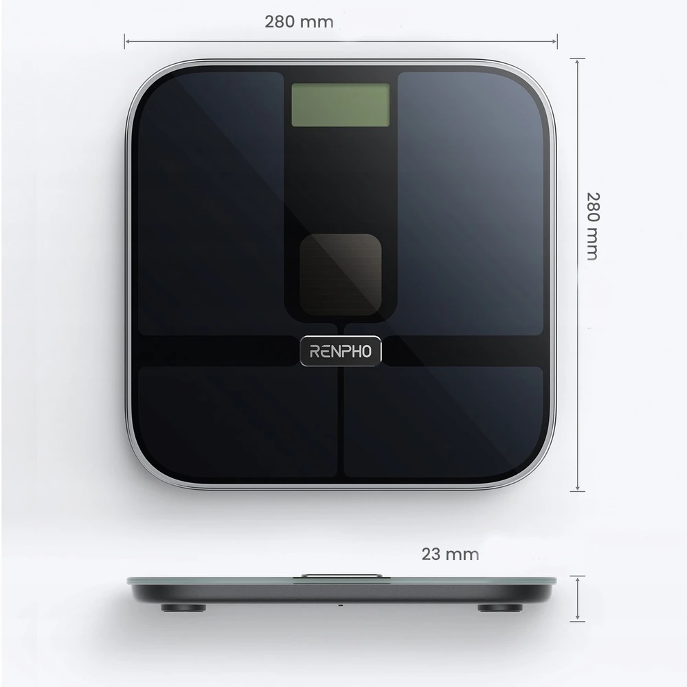 Svarstyklės RENPHO Elis Solar 2 Smart Scale Juodas