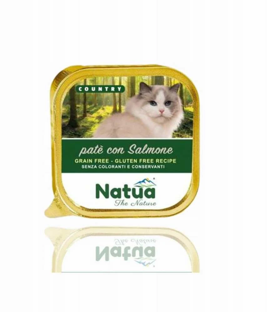 NA2 NATUA Country lašiša – šlapias kačių maistas – 100g