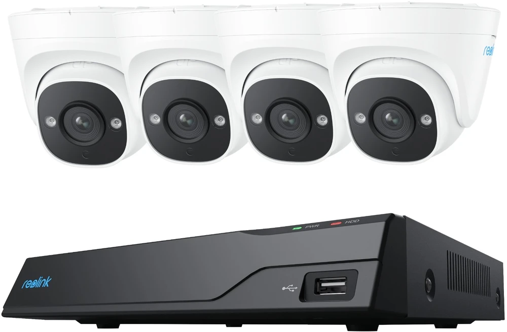 Reolink NVS8-5MD4 (kupolinis) NVR | 2K | 5MP | 8 kanalai | 4x D500 | PoE | 2TB