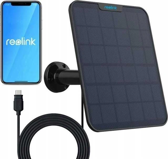 Saulės kolektorius Reolink SP2-B, IP65, Juodas
