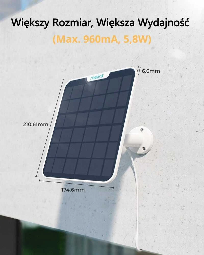 Saulės energijos plokštė Reolink Solar Panel 2