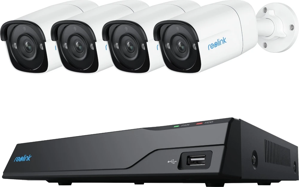Reolink | Super HD apsaugos kamerų sistema | NVS8-5MB4 | Kulka | 5/4 MP | f=4,0 mm fiksuotas; F=2,0 | Maitinimas per Ethernet (PoE) | IP67 | H.265 | „Micro SD“, maks. 256 GB
