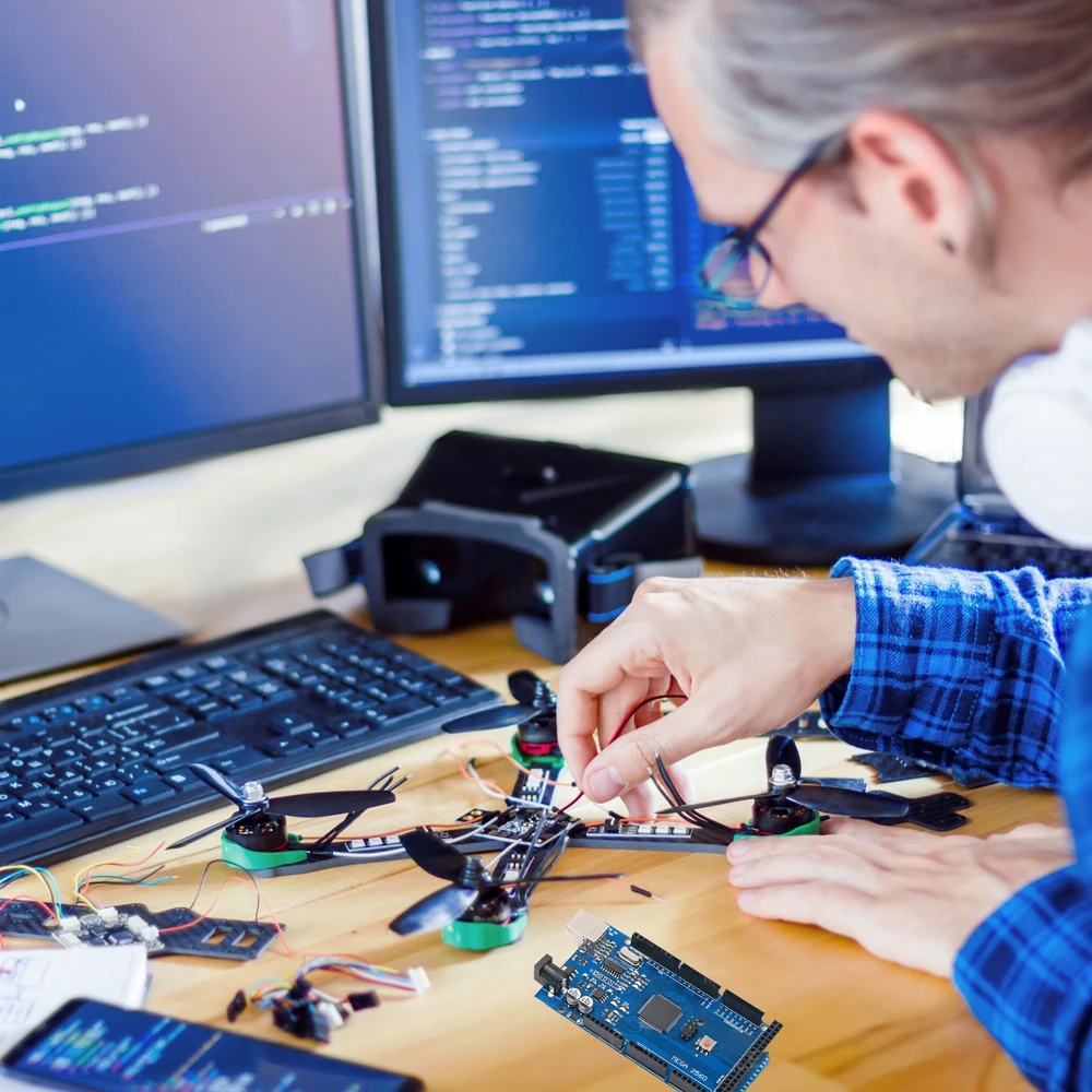 „Mega2560 r3“ modulio plokštė, suderinama su „Atmega“ ir „Arduino“