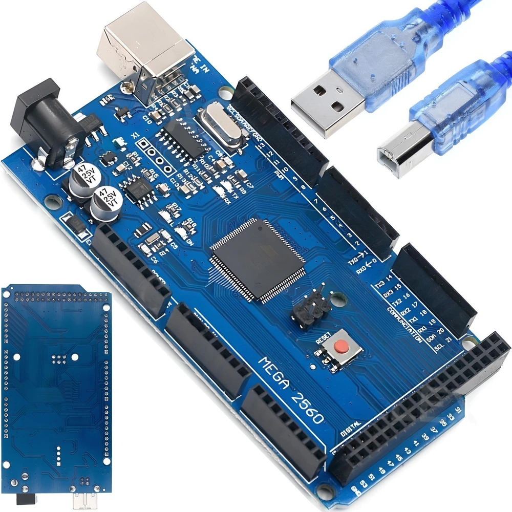 „Mega2560 r3“ modulio plokštė, suderinama su „Atmega“ ir „Arduino“