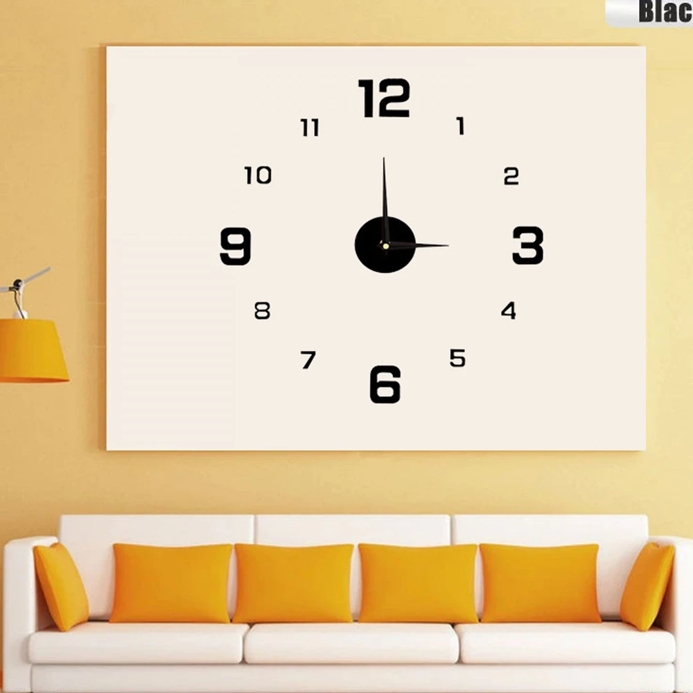 RTO Laikrodis scienny przyklejany juoda