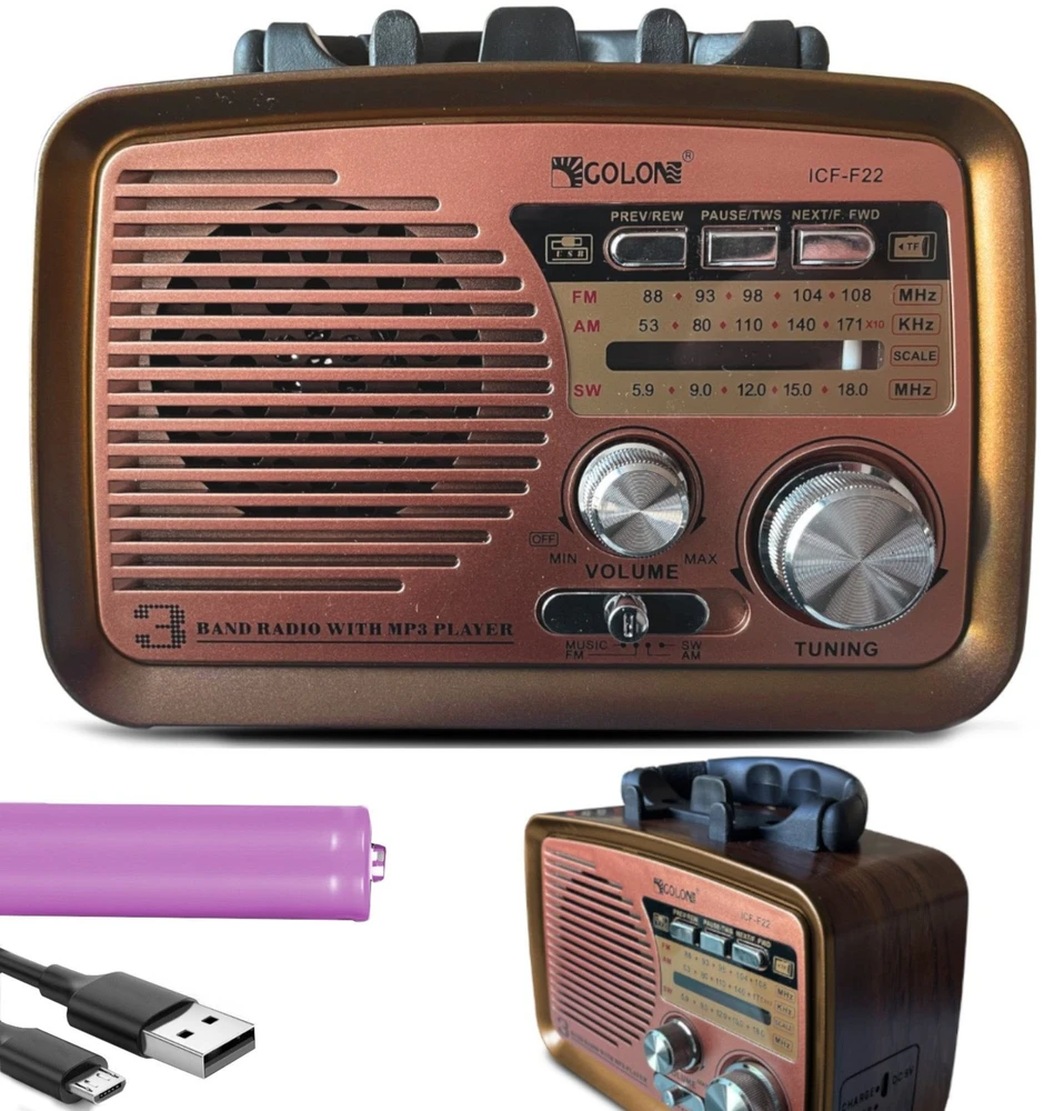 Retoo Virtuvinis radijas E972-2, AM/FM/SW, „Bluetooth“