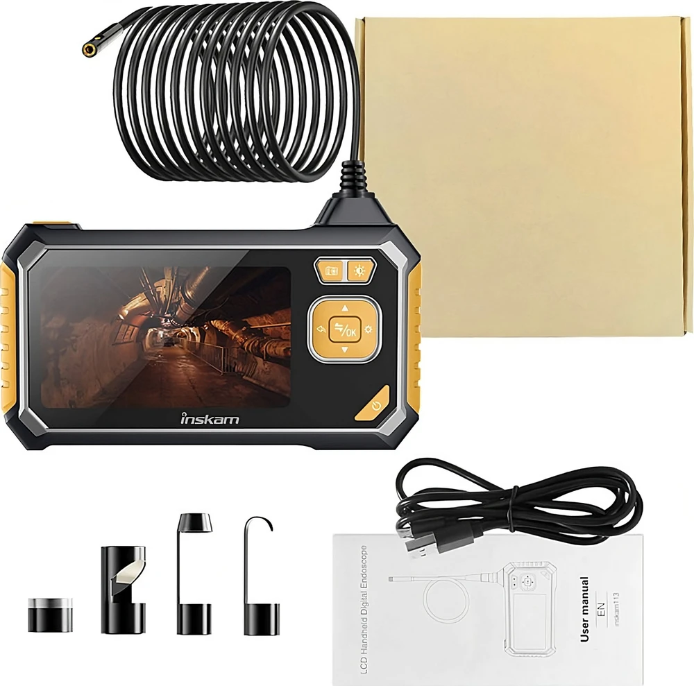 Skaitmeninė LCD endoskopinė kamera TechScope KD10413, 4,3", 1080P