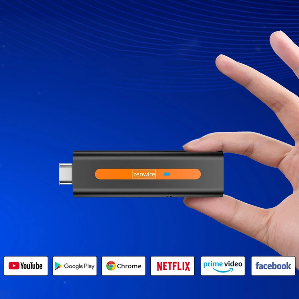 Vaizdo grotuvas Multimedijos grotuvas Retoo Grotuvas Multimedialny Przystawka Android 14 Smart TV Stick Box WiFi 2/16 ZENWIRE TV98 H618