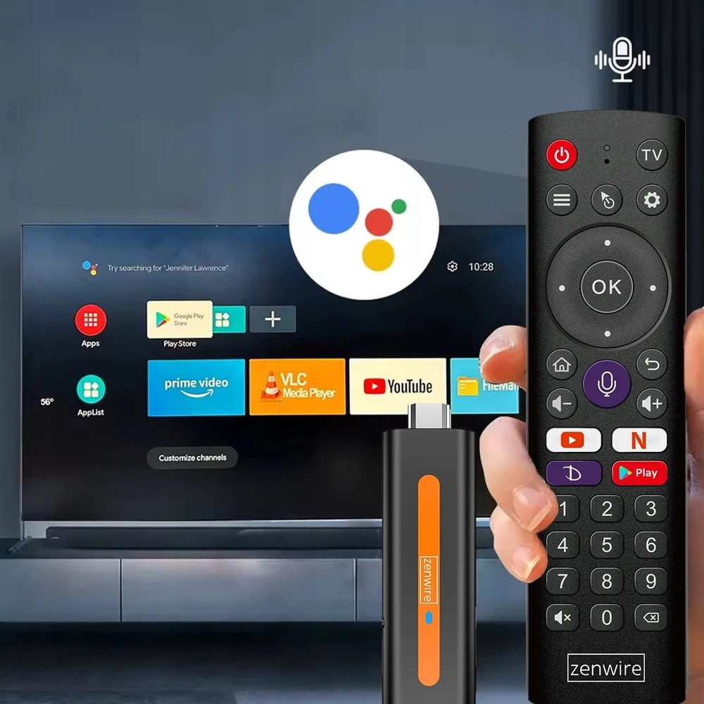Vaizdo grotuvas Multimedijos grotuvas Retoo Grotuvas Multimedialny Przystawka Android 14 Smart TV Stick Box WiFi 2/16 ZENWIRE TV98 H618
