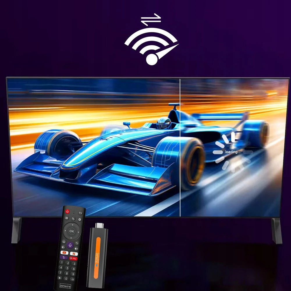 Vaizdo grotuvas Multimedijos grotuvas Retoo Grotuvas Multimedialny Przystawka Android 14 Smart TV Stick Box WiFi 2/16 ZENWIRE TV98 H618