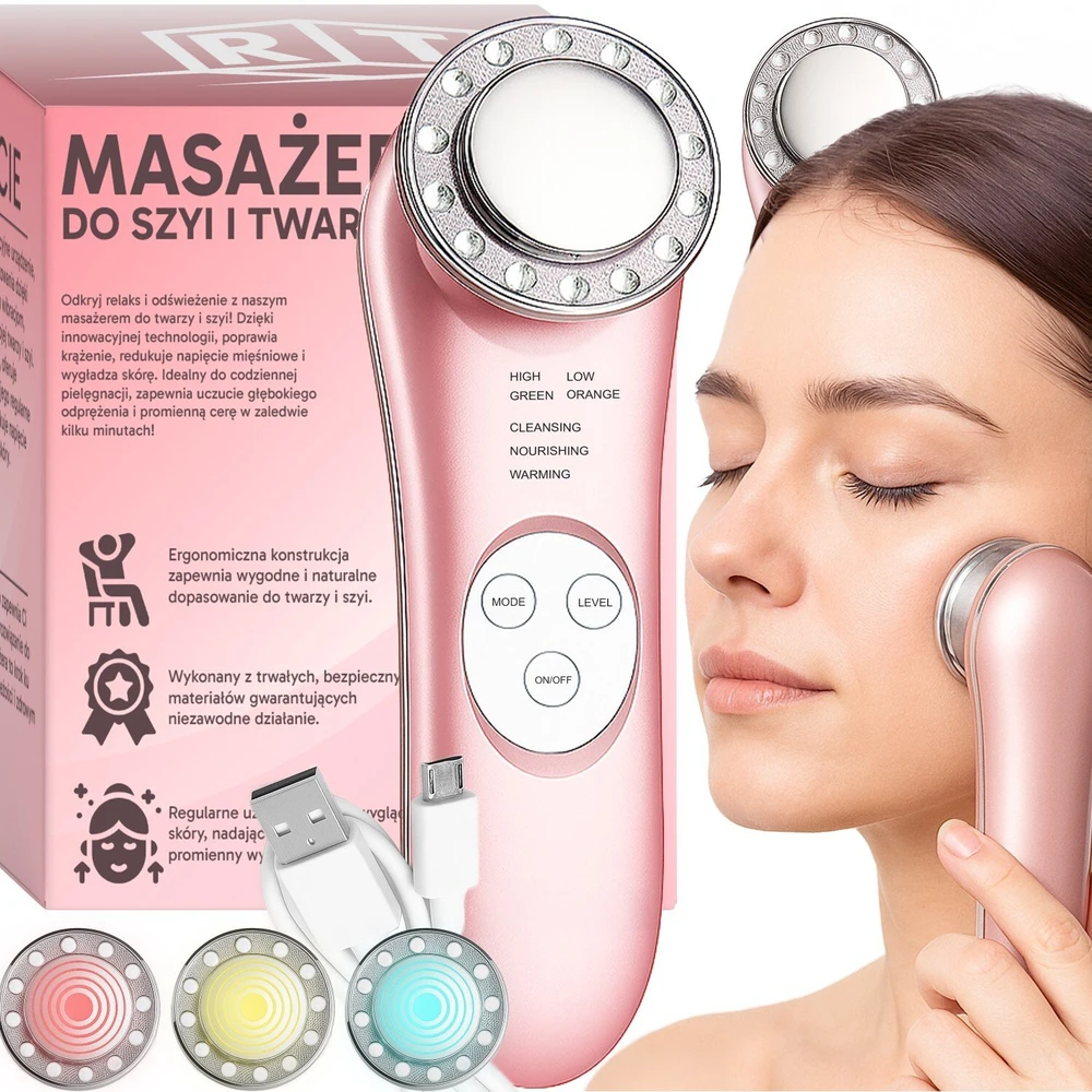 Retoo Mezoterapia Beadatinis mezoterapijos EMS masažuoklis veido masažui, liftingui - u104-1