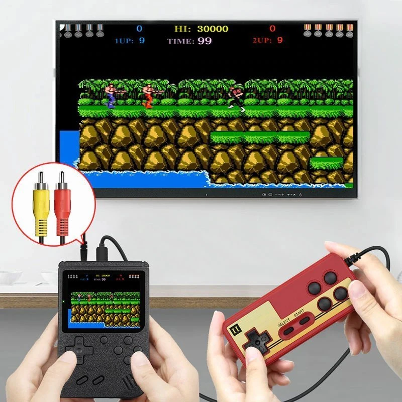 Retoo Mini retro žaidimų konsolė 400 žaidimų 3'' -e150