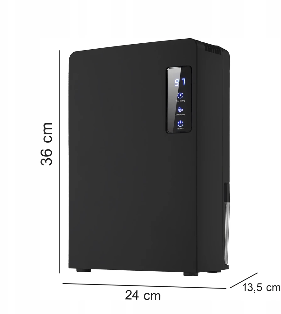Retoo Oro sausintuvas 2200 ml, tylus drėgmės sugėriklis su laikmačiu ir LCD