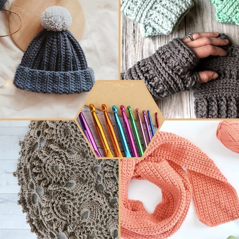 Zestaw Nėrimo vąšelių rinkinys su priedais CraftKit