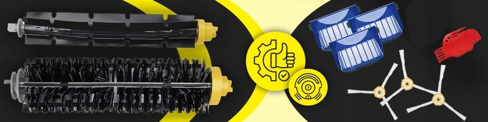 Retoo Rinkinys Šepetėlių filtro rinkinys, skirtas „irobot roomba 600 605 610 616 620 650 670 681 696“