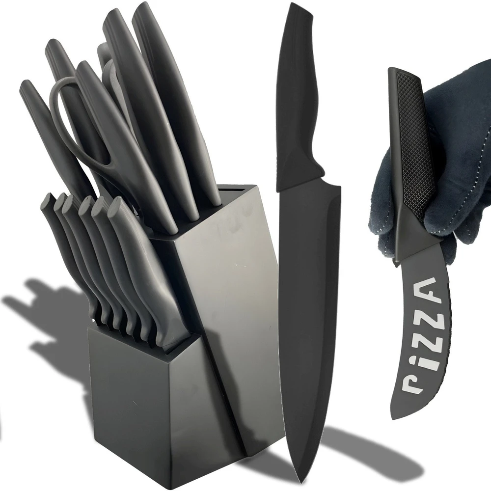 Virtuvinių peilių rinkinys Retoo Sharp 16 vnt. su stovu