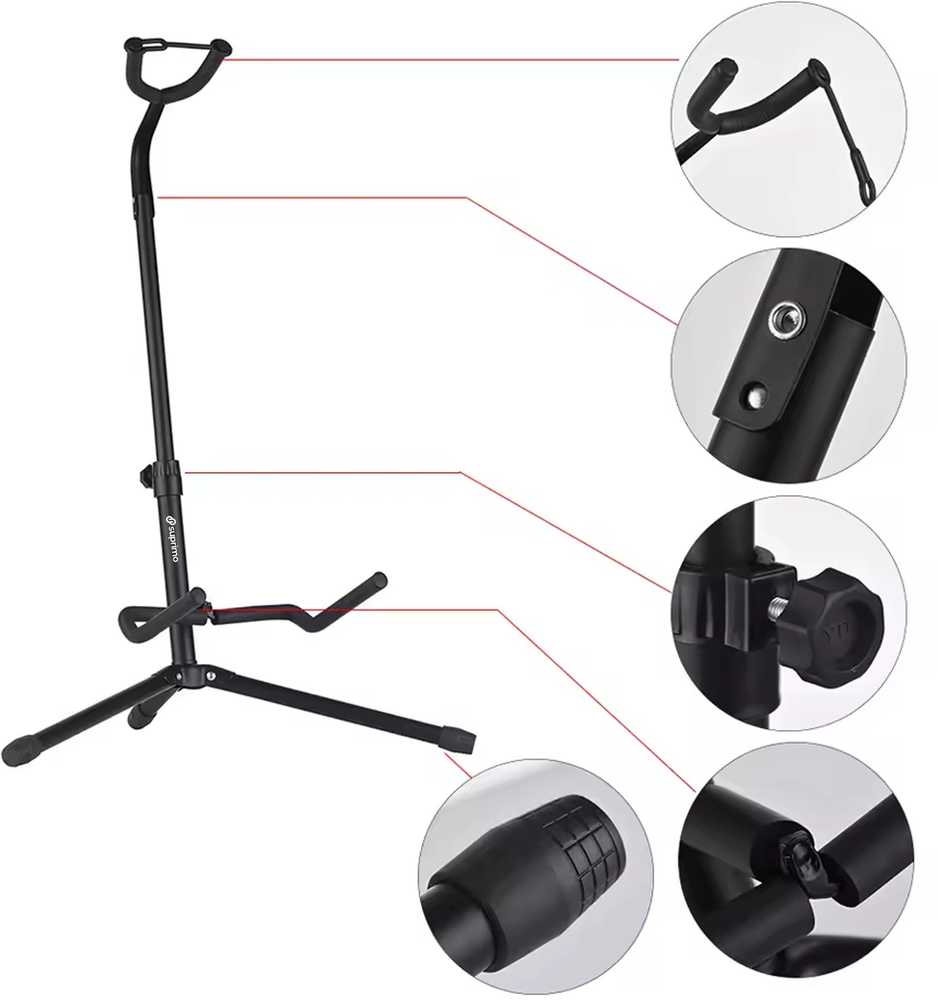 Retoo SUPRIMO GS2 sulankstomas grindų stovas gitarai