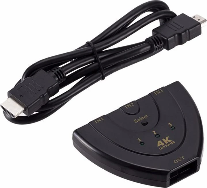 Retoo Switch HDMI jungiklis 3in1 „Full HD 4k“ skirstytuvas -E385