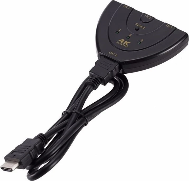 Retoo Switch HDMI jungiklis 3in1 „Full HD 4k“ skirstytuvas -E385