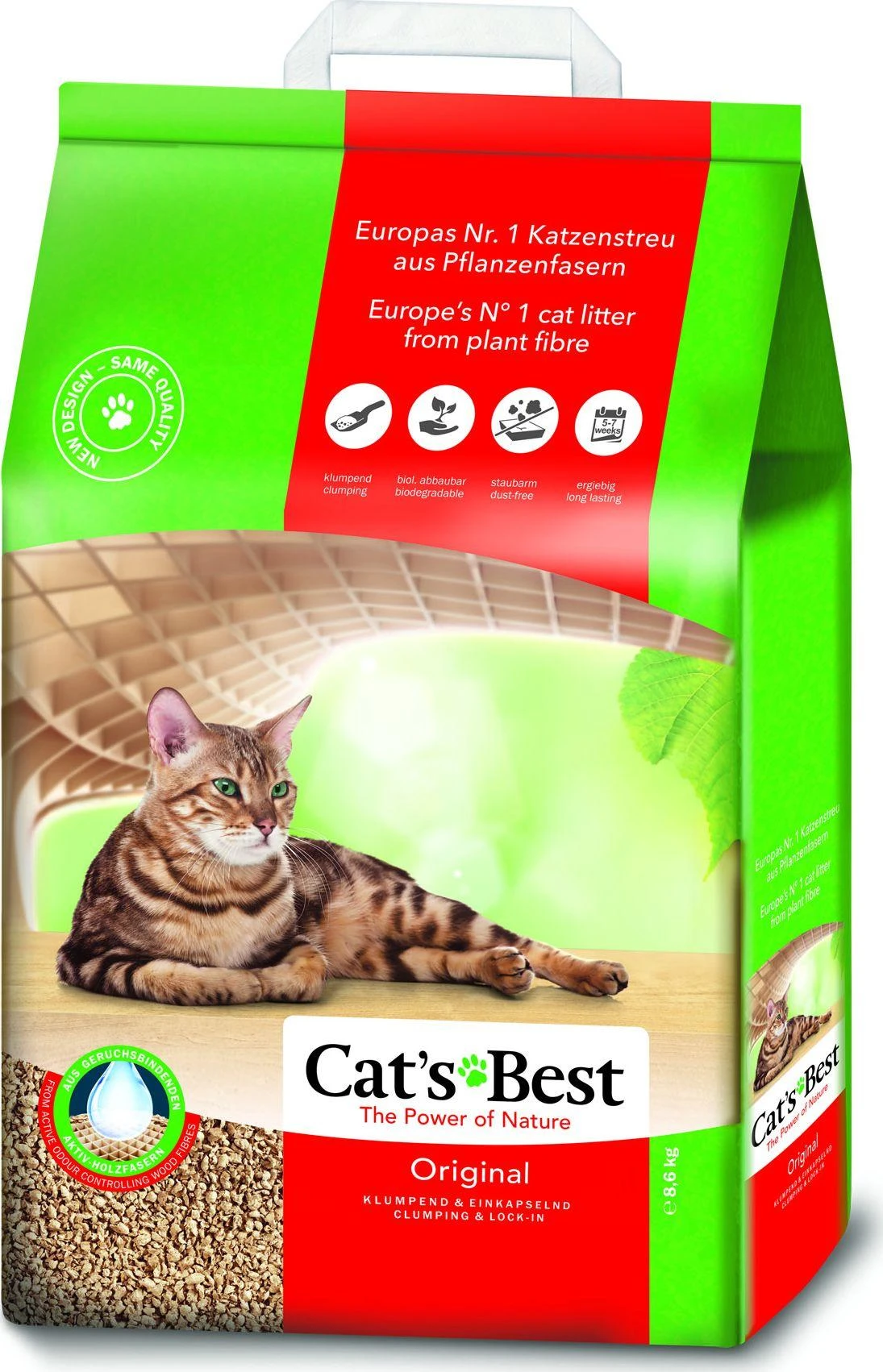 Cats Best OkoPlus Original Natūralus kraikas katėms 20L