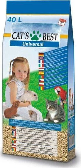 Cat's Best Universal granuliuotas natūralus universalus pjuveninis kraikas 40L