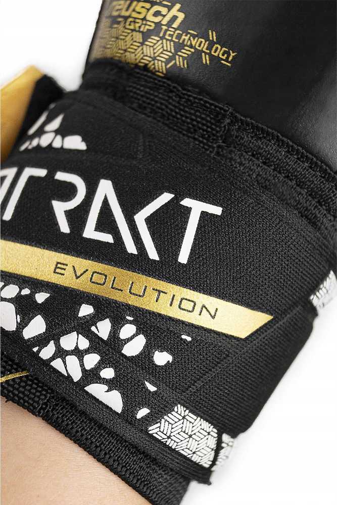 Vartininko pirštinės Reusch Attrakt Gold X Evolution Cut Finger Support - Juodos