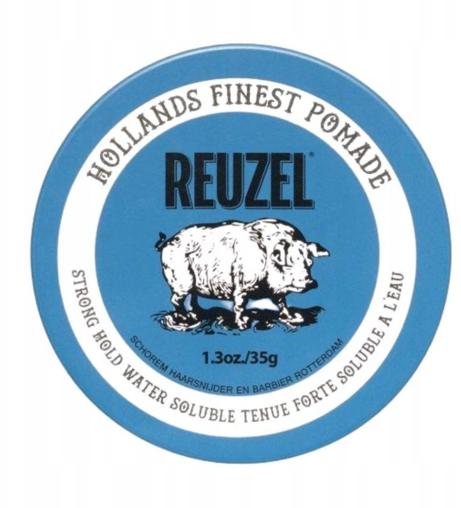 „Reuzel Hollands Finest“ stiprios fiksacijos plaukų pomada „Vanduo“ tirpstantis gelis, 35 g