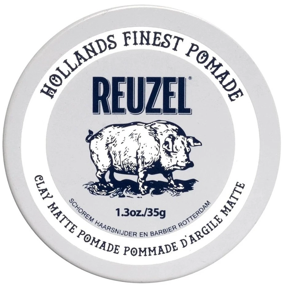 „Reuzel Hollands Finest Pomade“ matinė molio pomada plaukų formavimui ir išryškinimui, 35 g