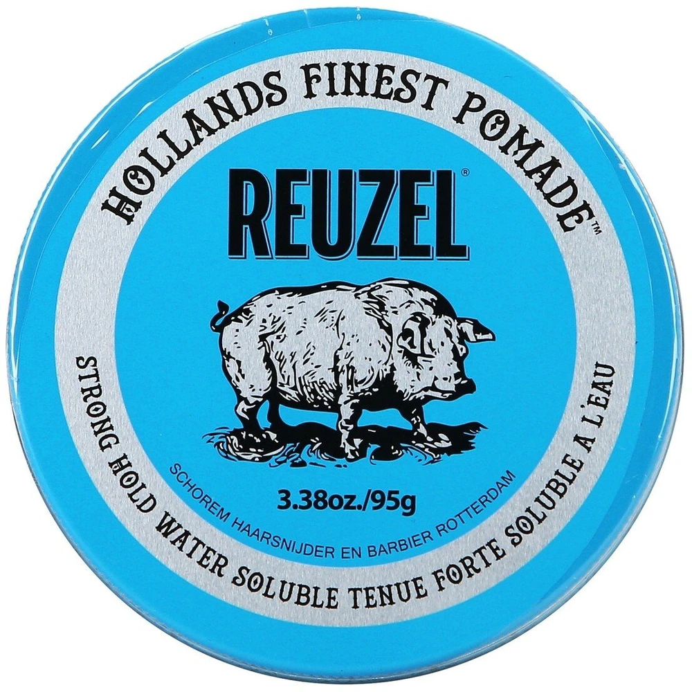 REUZEL - Mėlyna stiprios fiksacijos žvilgesio suteikianti pomada 95 ml