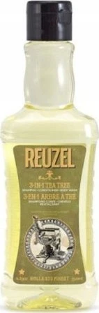 Vyriškas šampūnas 3 viename | Reuzel | Arbatmedis | Šampūnas - kondicionierius- kūno prausiklis 100 ml