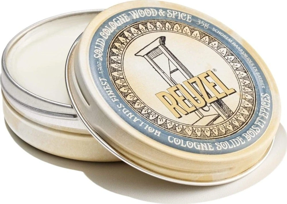 Vaško pagrindo kvepalai - balzamas Reuzel Wood & Spice Solid Cologne Balm, 35g