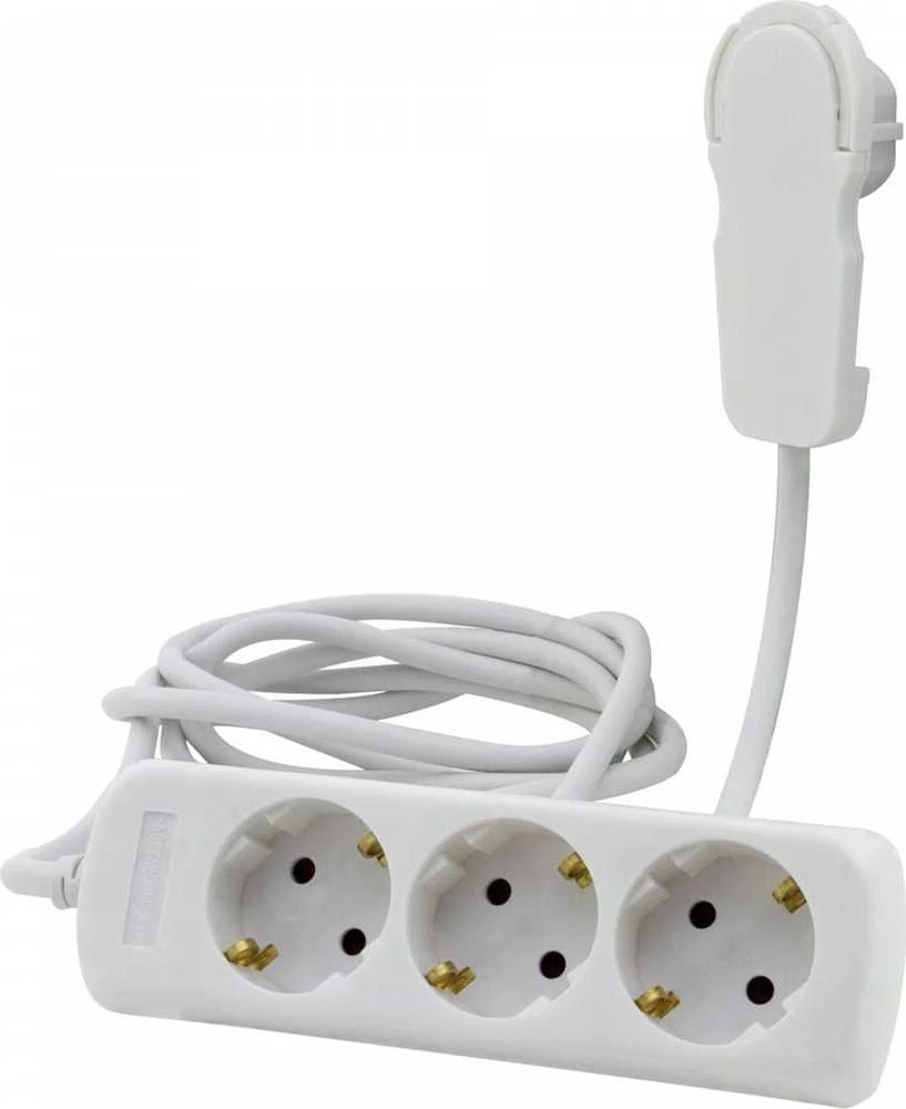 REV Multiple Socket Outlet 3 kartus 2m baltas