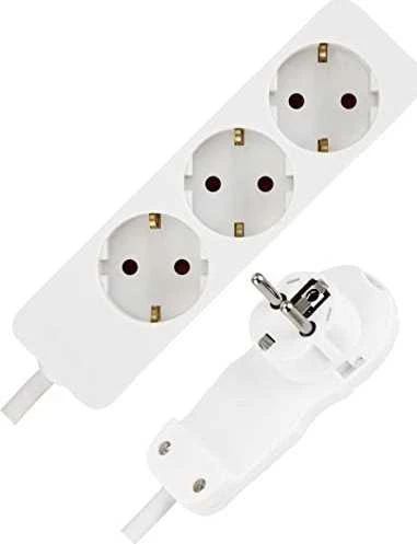 REV Multiple Socket Outlet 3 kartus 2m baltas