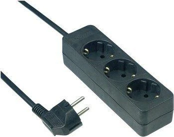 REV Socket line 3 kartus 3,0 m juodas
