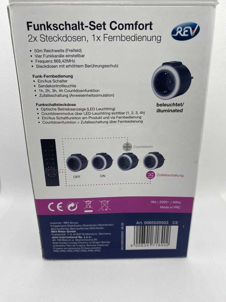 Šakotuvas REV REV Radio Switch Set 2 + 1 COMFORT anthracite