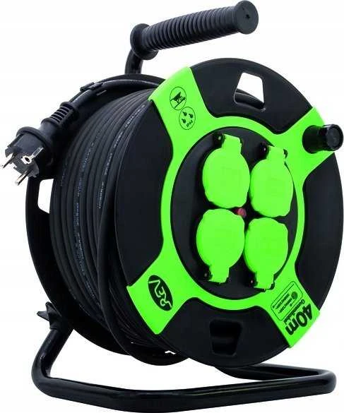 Rev Ritter REV REV Cable Drum Plastic 40m IP 44 4-fold juodas žalias