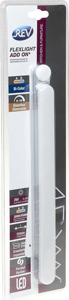 REV LED apačia spintelė lemputė ADD-ON pratęsimas FLEXLIGHT 3,4W