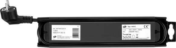 REV REV Outlet Strip 4-fold 1,9m Supraline w. switch anthracite
