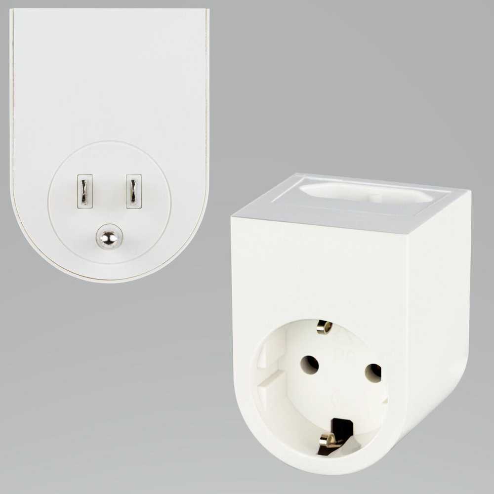 REV REV Travel Plug Traveler USA baltas
