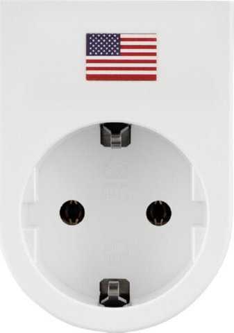 REV REV Travel Plug Traveler USA baltas