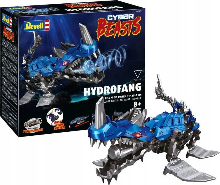 Revell CyberBeasts HydroFang 1/35 plastikinis surenkamas modelis 35 cm