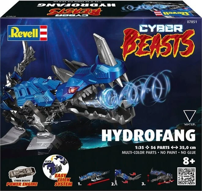 Revell CyberBeasts HydroFang 1/35 plastikinis surenkamas modelis 35 cm