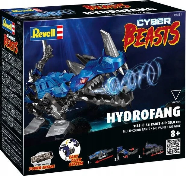 Revell CyberBeasts HydroFang 1/35 plastikinis surenkamas modelis 35 cm