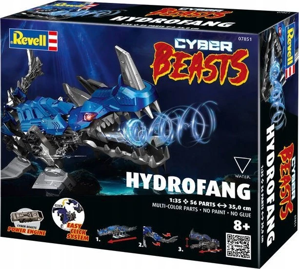 Revell CyberBeasts HydroFang 1/35 plastikinis surenkamas modelis 35 cm